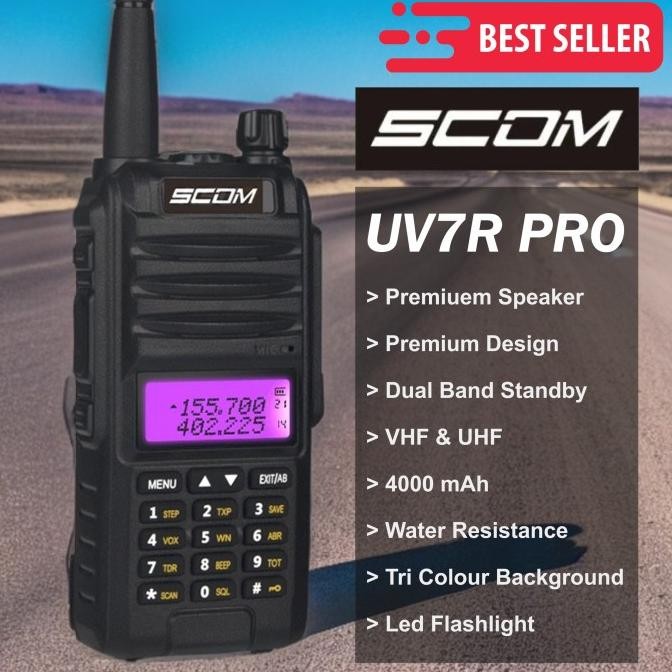 HT WALKIE TALKIE SCOM UV7R UV-7R PRO PREMIUM Dualband SPEAKER PREMIUM