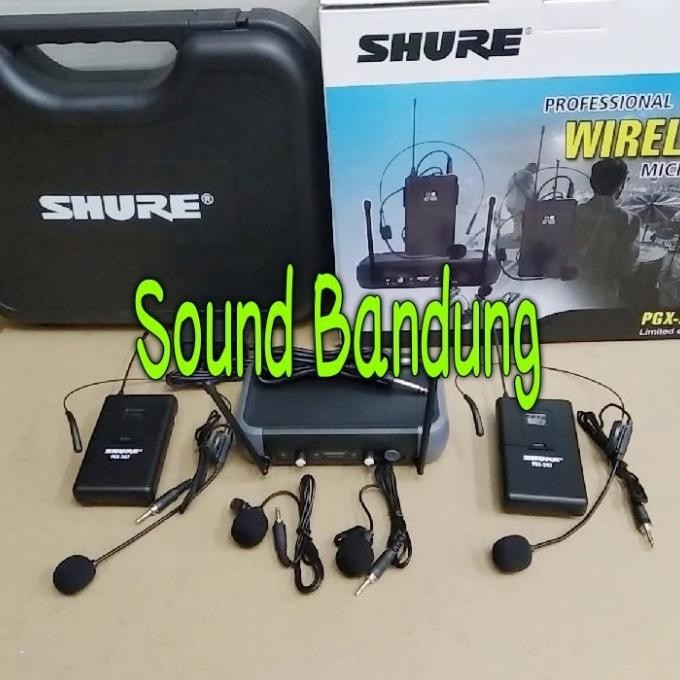 mic wireless shure PGX 242 ( clip on + clip on )