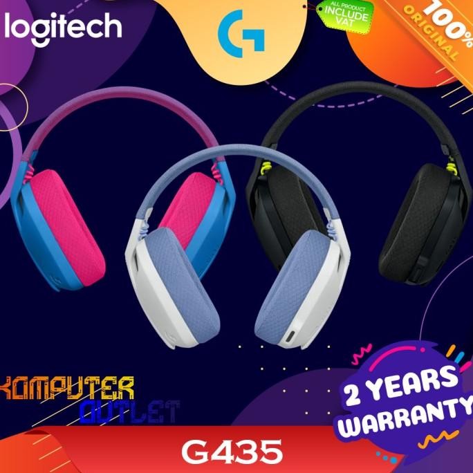 LOGITECH G435 LIGHTSPEED WIRELESS GAMING HEADSET - G 435