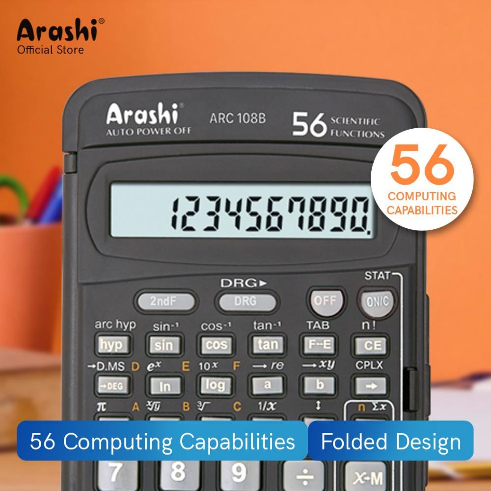

Arashi Kalkulator ARC 108B / 10 Digit / Scientific Calculator murah
