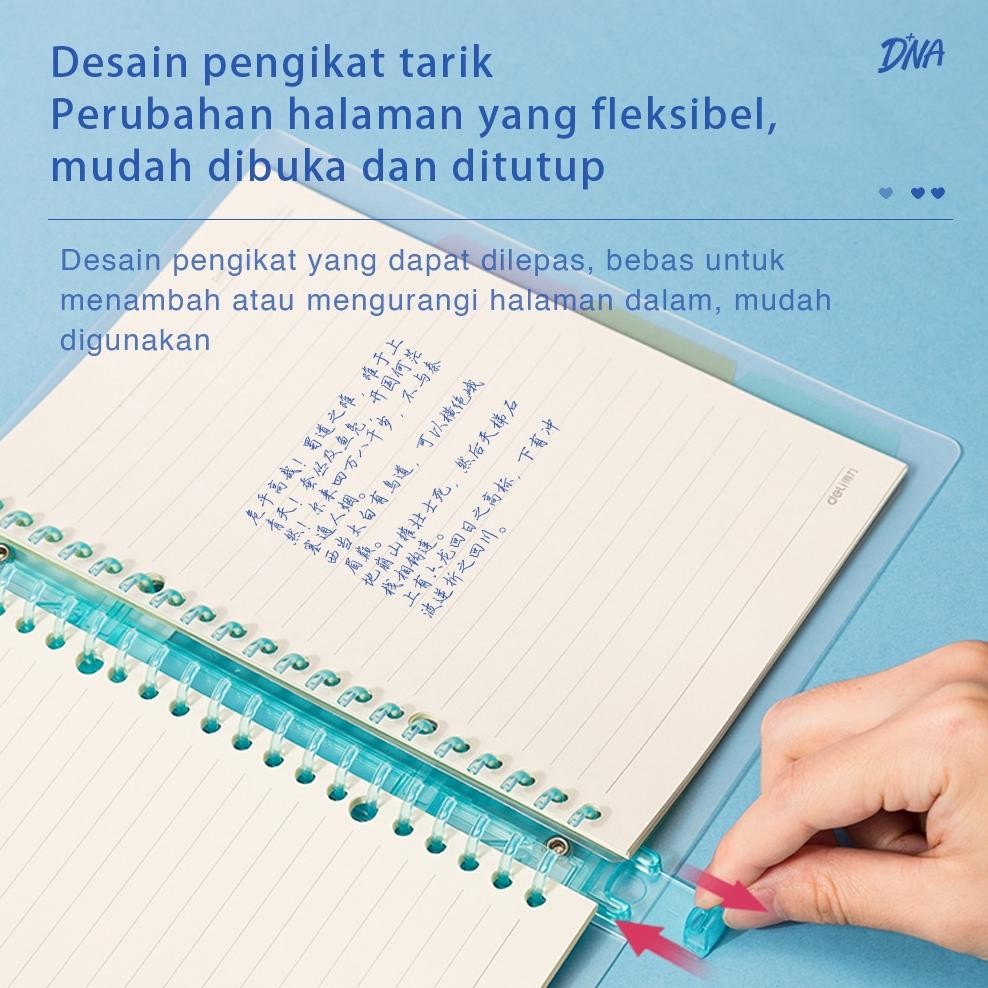 

Deli Loose Leaf Book / Binder A5/B5 Isi 60 Halaman Cover Transparan Warna Pastel QHA560 QHB560 murah