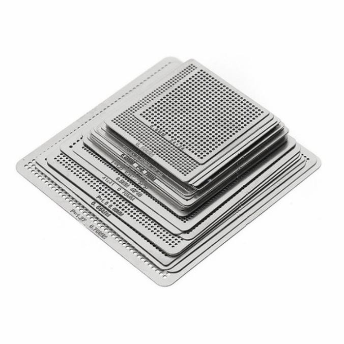 26 Pcs Stensil plat BGA Die Stent Universal untuk SMT SMD