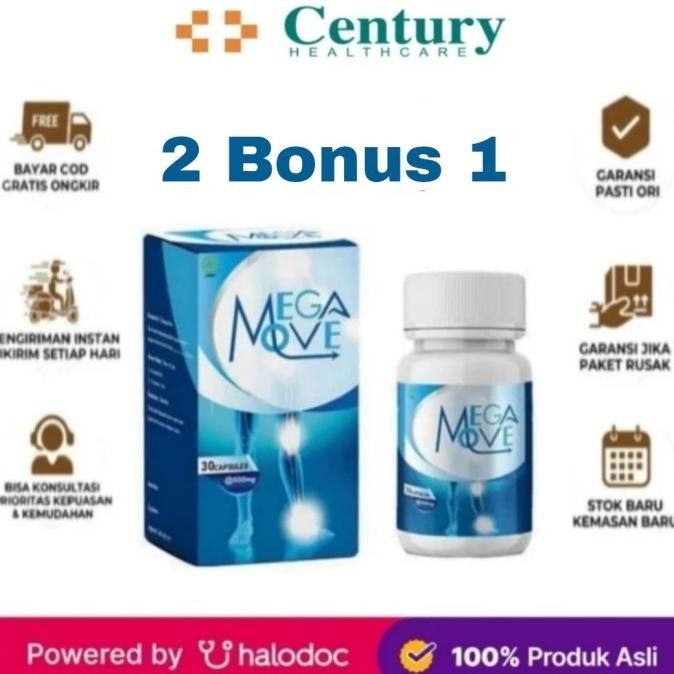 Mega Move Obat Asli Apotik Nyeri Sendi Lutut Asam Urat Rematik Syaraf Kejepit Sudah Teruji 30 Kapsil