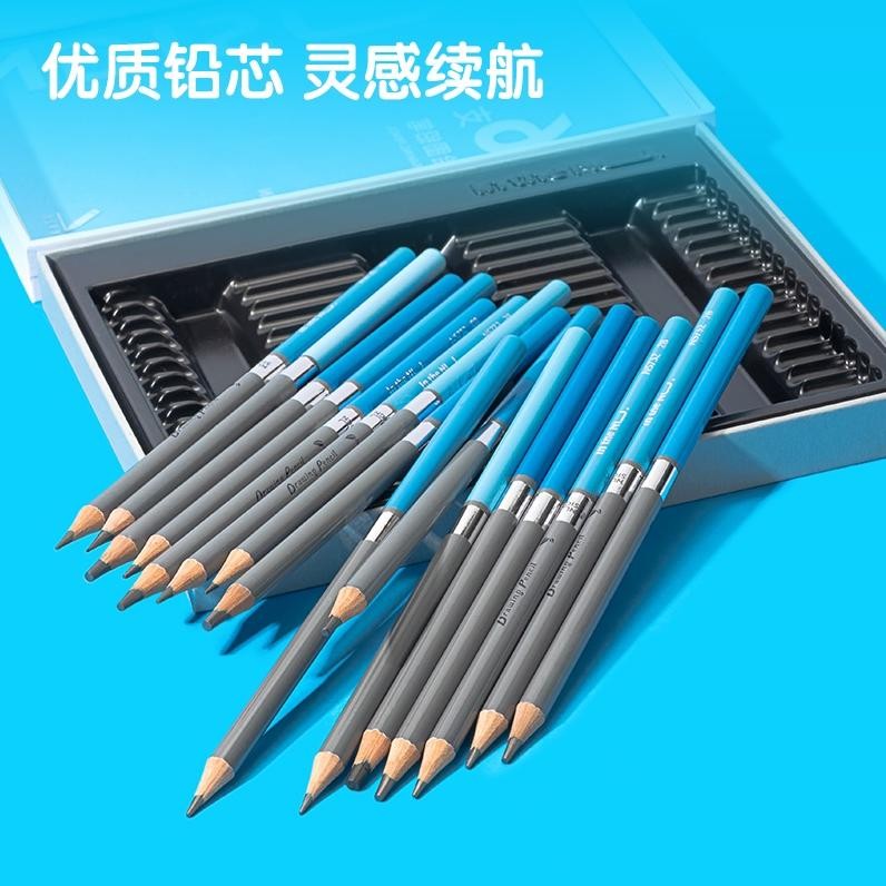 

Nusign Sketch Pencil Set / Pensil Sketsa isi 16 Berbagai Ketebalan Non Toxic NS732 murah