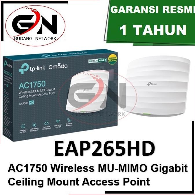 TP-Link EAP265 HD TPLink AC1750 Wireless MU-MIMO Gigabit Access Point
