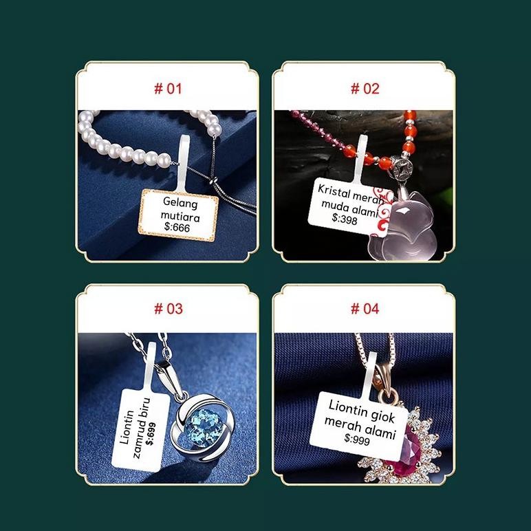 

baru !!! NIIMBOT B21/B1/B3S Stiker Harga Perhiasan, Cocok untuk Mencetak Label Harga pada Kalung dan Cincin
