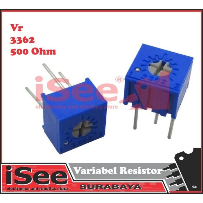 Variabel Resistor 501 500 Ohm 3362P 500ohm VR Trimpot 3362 p Trimer