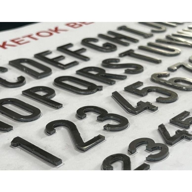 Mall huruf Plat Motor Bahan Plat Besi 2mm