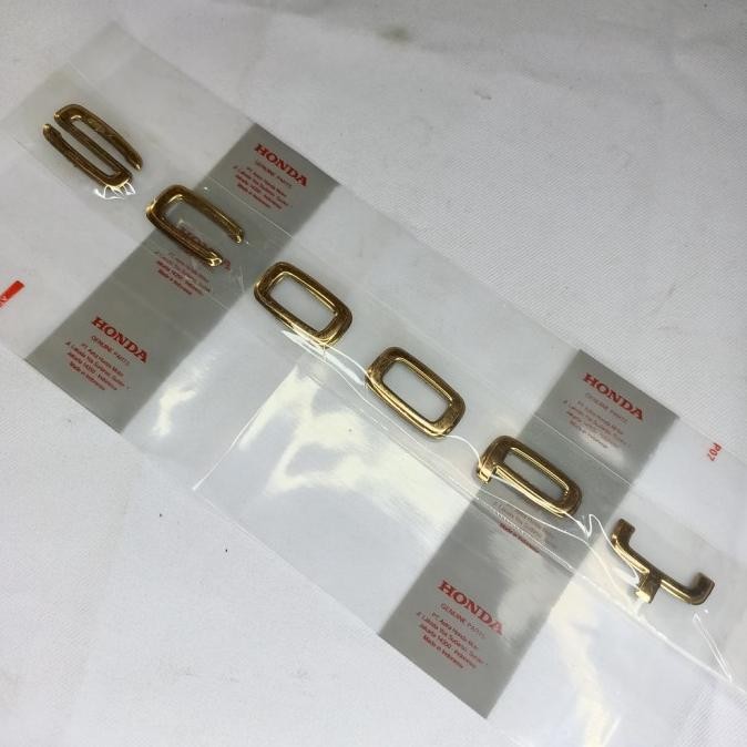 [[ BRODHE / CV07 EMBLEM TULISAN SCOOPY PRESTIGE TERBARU GOLD TEMBAGA 2022 KODE BEST SELLER