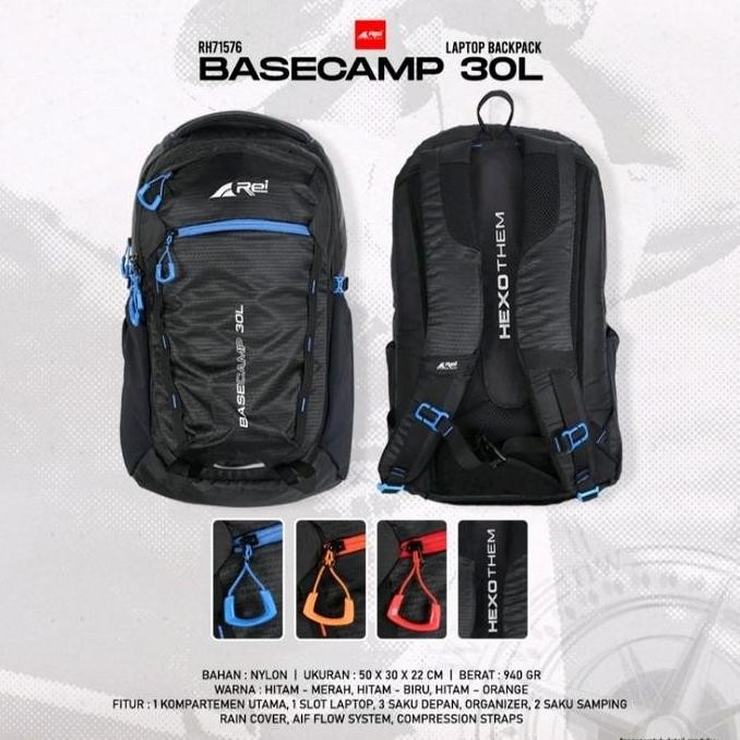 Tas Daypack Laptop Original Arei Basecamp 30L Dapat Coverbag Arei Outdoorgear New Stok