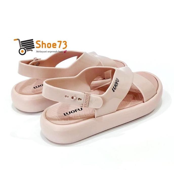 [[ YUANG / LUOFU E 7212 - BRSLTL4W SIZE 36-40 | SANDAL SELOP TALI SILANG JELLY WANITA | SENDAL GUNUN