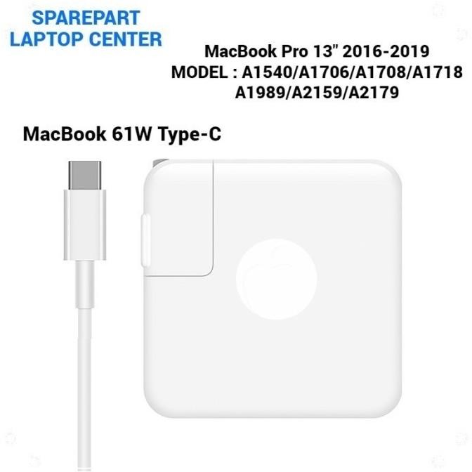 Adapter 61W Macbok Usb-C(Type-C) Laptop Charger Macbok Air A2337 Macbok Pro A2338 A1706 A1708 M1 M2 