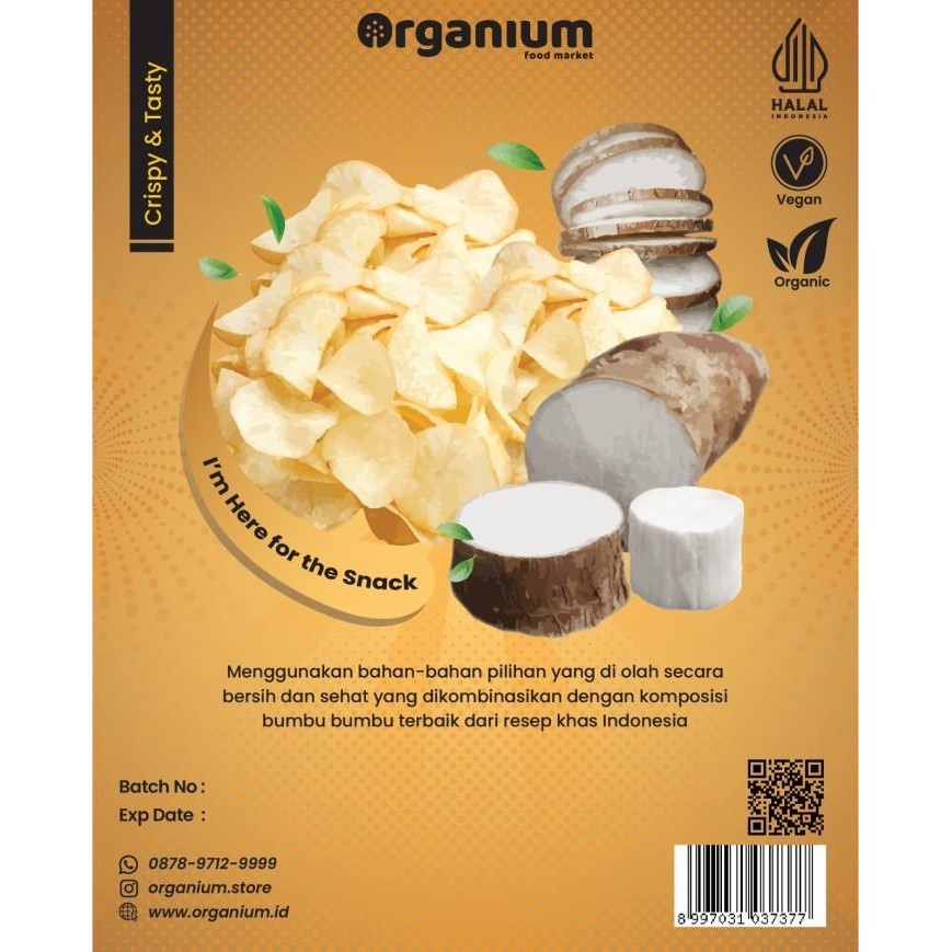 

Organium Keripik Singkong 200G