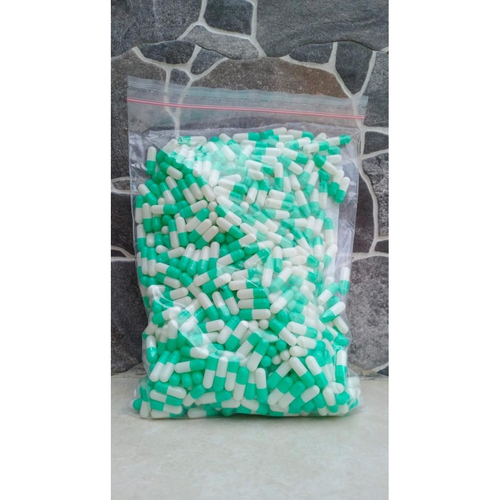 Kapsul Kosong 1000 pcs Ukuran 00/0/1/2/3 Cangkang Kapsul Kosong Halal PS