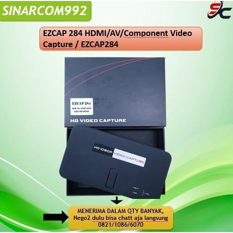 Ezcap 284 Hdmi/Av/Component Video Capture / Ezcap284 Live Streaming New Stok