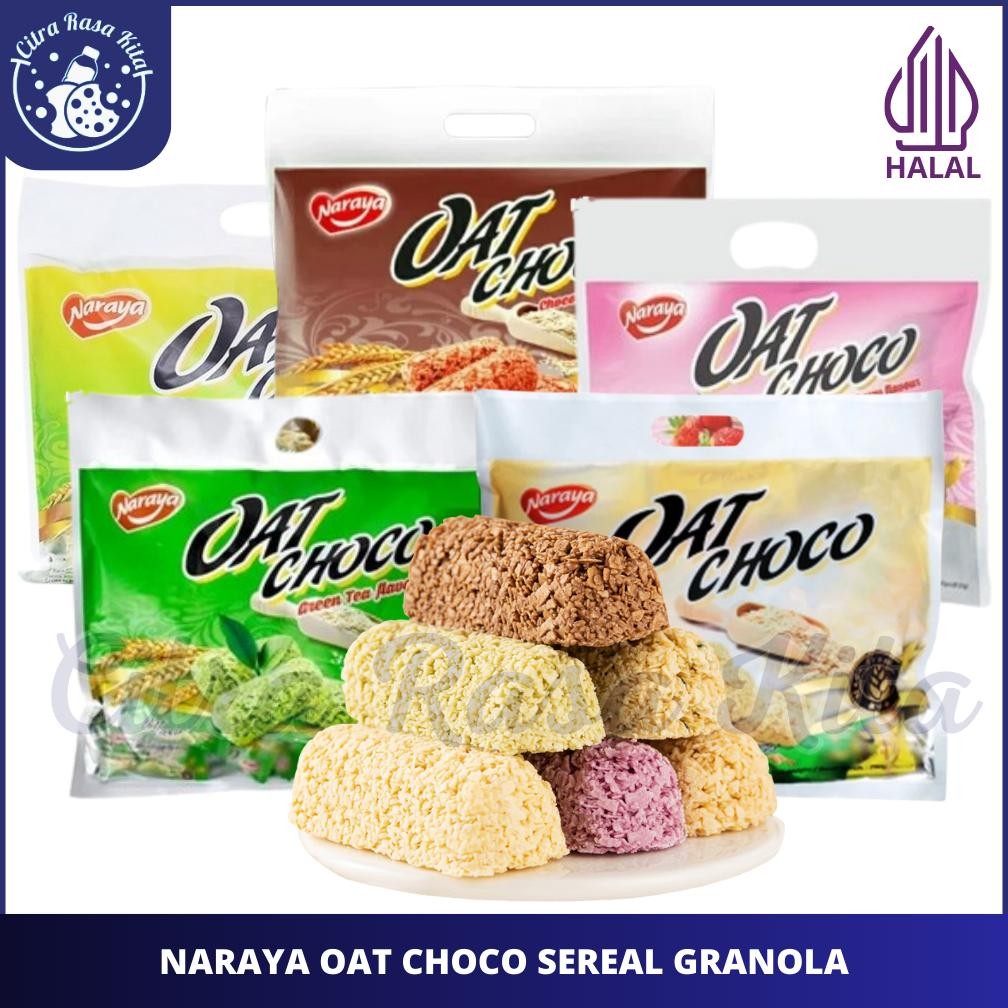 

READY STOK Halal Naraya Oat Choco Seral Granola Oat Rasa Original Chocolate 380gr & 400gr Siap kirim