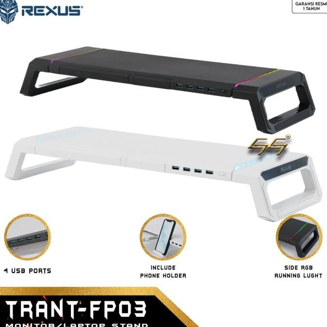 Monitor Stand Rexus Trant Fp03 Fp-03 Deskshelf New Stok