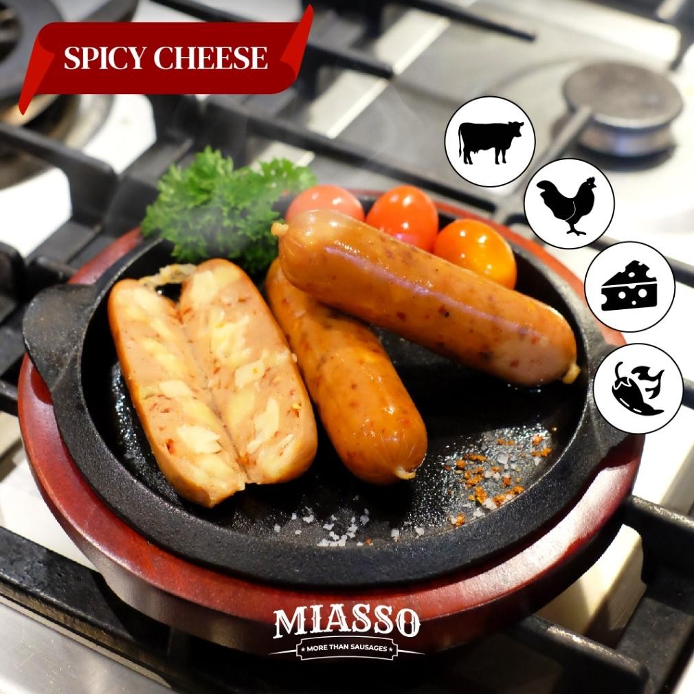 

TERLARIS MIASSO - Spicy Cheese | Premium Sausages 200g Siap kirim