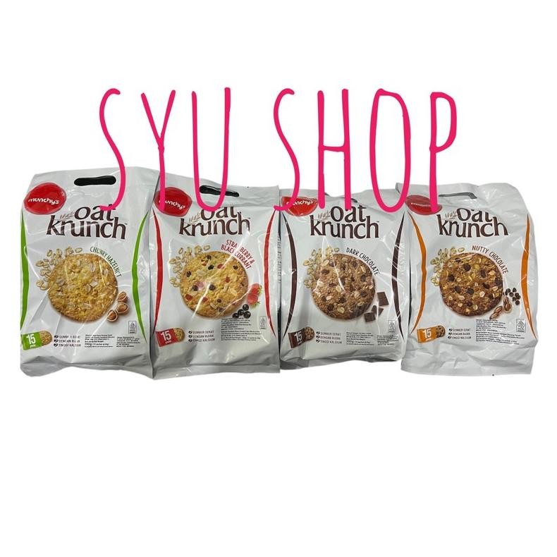 

READY STOK Munchys oat krunch crunch dark nutty chocolate hazelnut strawberry blackkurant 390gr isi 15 Siap kirim