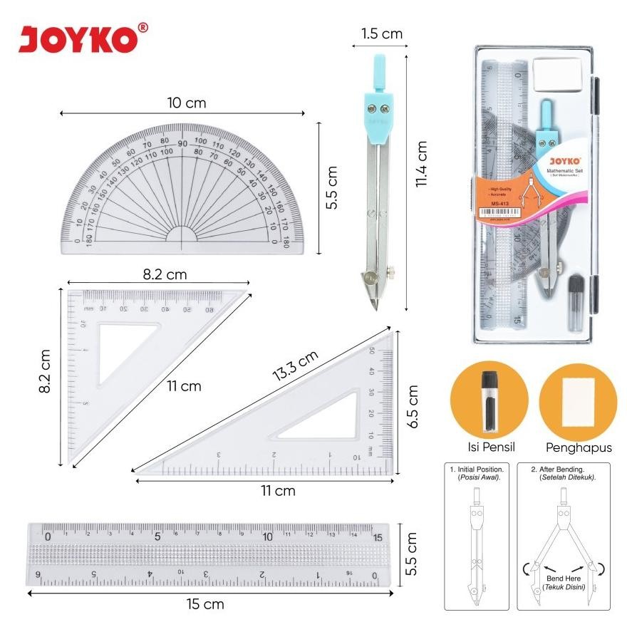 

fx-45 By05 Joyko Math Set MS 413 / Jangka Murah Berkualitas Original Sale