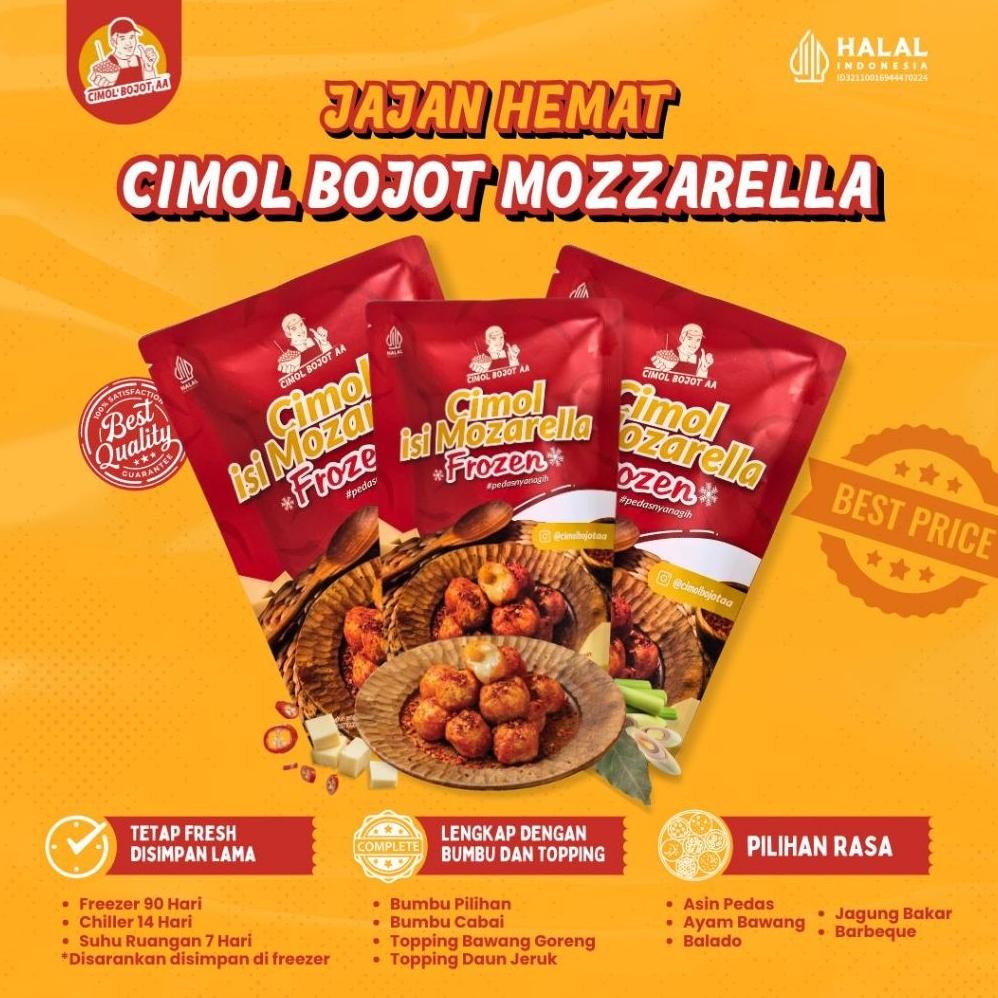 

READY STOK Paket Jajan Hemat Nikmat 3 Cimol AA isi Mozzarella Siap kirim