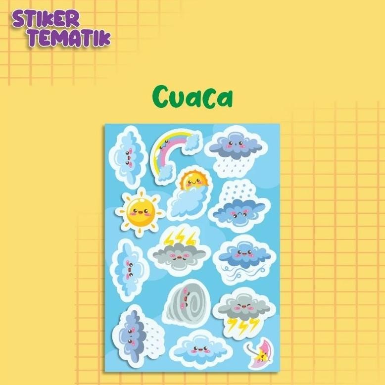 

G-24 Sk Stiker Tematik - Stiker Edukatif Binatang Laut Cuaca Dinosaurus Buah