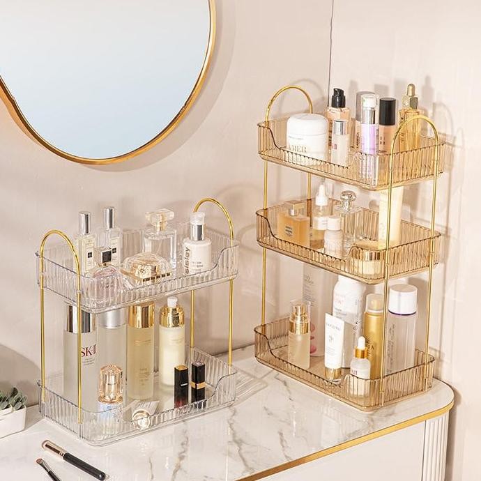 RAK AQUA GELAS ESTETIK RAK SERBAGUNA TEMPAT KOSMETIK TEMPAT AQUA GELAS ESTETIK MEWAH