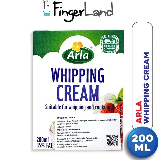 

Sale Arla Whipping Cream 35% Fat 200 Ml Krim Kocok