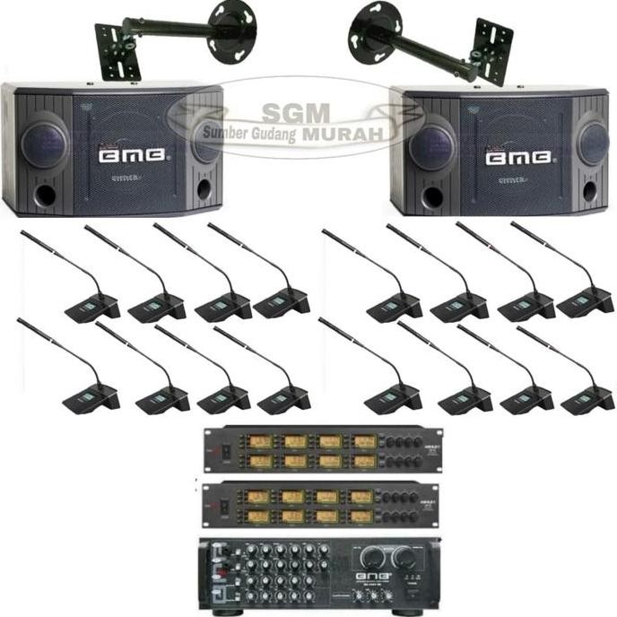 Terlaris Paket Sound System Conference Isi 16 Mic Wireless Ruangan Rapat