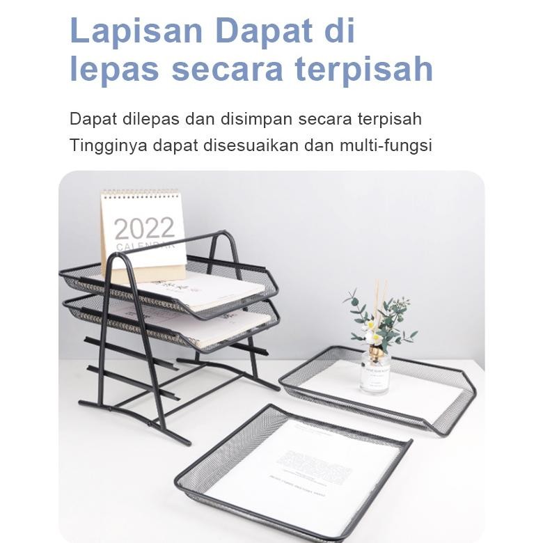 

jk-54 GB29 Rak Kertas Dokumen Surat 3 Susun - Paper Document Letter Tray 3 Tier Hemat Terlaris