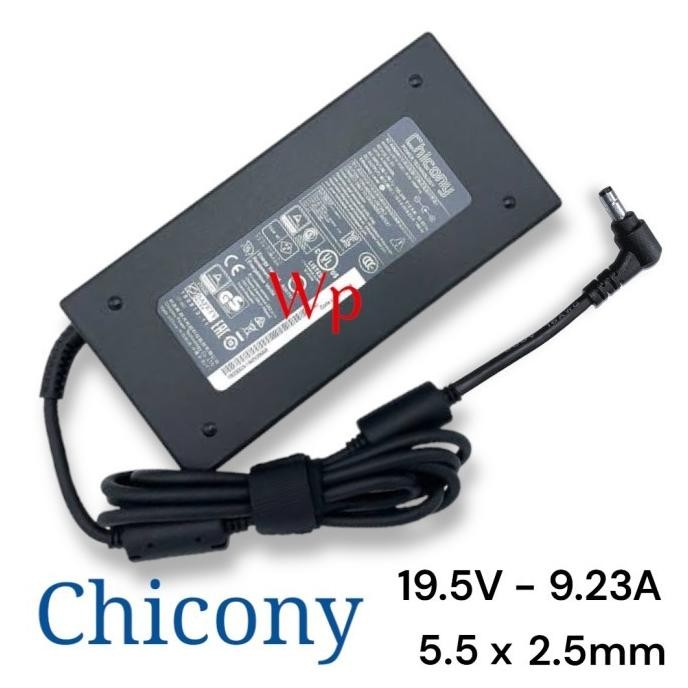 Adaptor Charger Chicony Laptop 19.5V 9.23A 5.5 X 2.5 Mm 180W New Stok