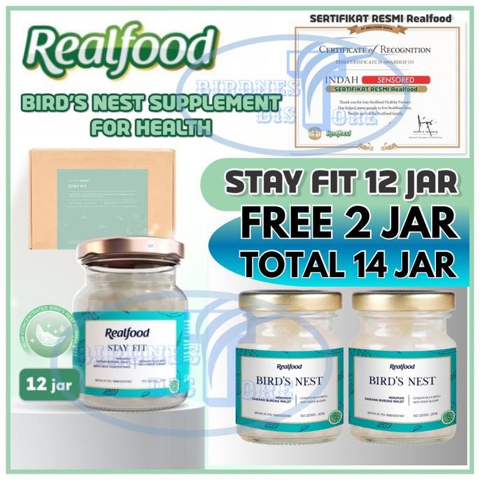 

NEW Realfood Stay Fit 12 Jar Free Jar Original