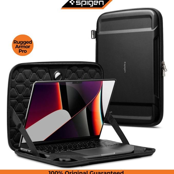 Case Apple Macbook Pro 14 Inch M1 Max Spigen Rugged Armor Tas Sleeve New Stok