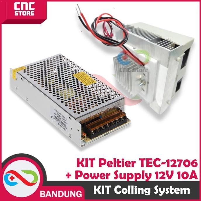 Cooling System Kit Peltier Tec-12706 With Power Supply 12V 10A New Stok