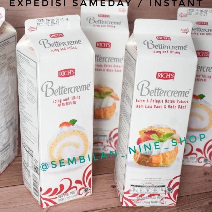 

Sale Rich'S Bettercreme 907 Gram Richs Whipping Cream Non Dairy
