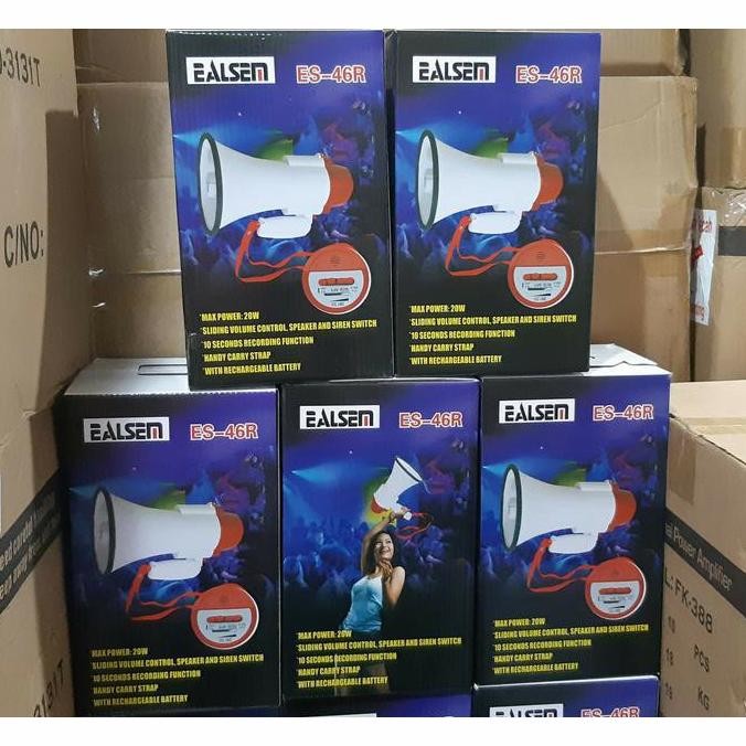 ready  Megaphone Toa Ealsem ES 46 R + AKI CHARGER