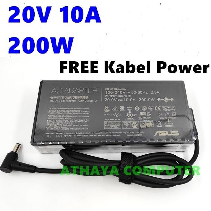 Charger Adaptor Asus Tuf Gaming F15 Fx506Hm Fx506Lh 200W Original New Stok