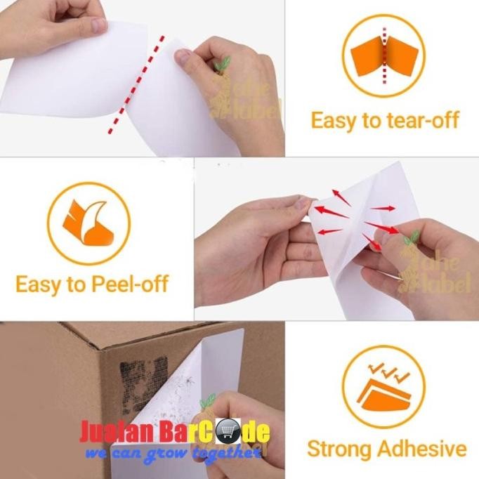 

tyS LABEL THERMAL 100 X 50 (1 LINE) KERTAS STIKER BARCODE 100X50 MM 500PCS