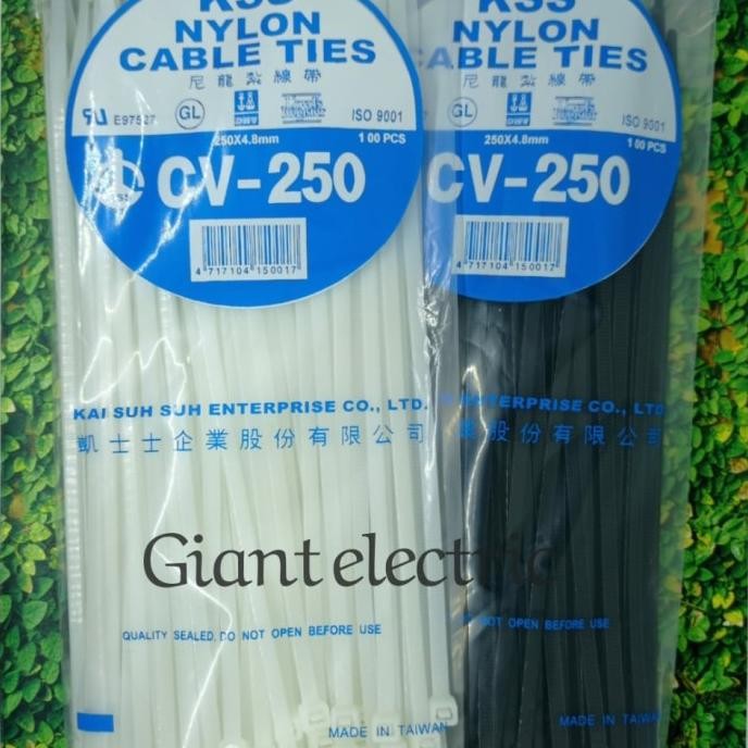 

new !!! KSS NYLON CABLE TIES CV-250/ 25CM X 4,8MM murah