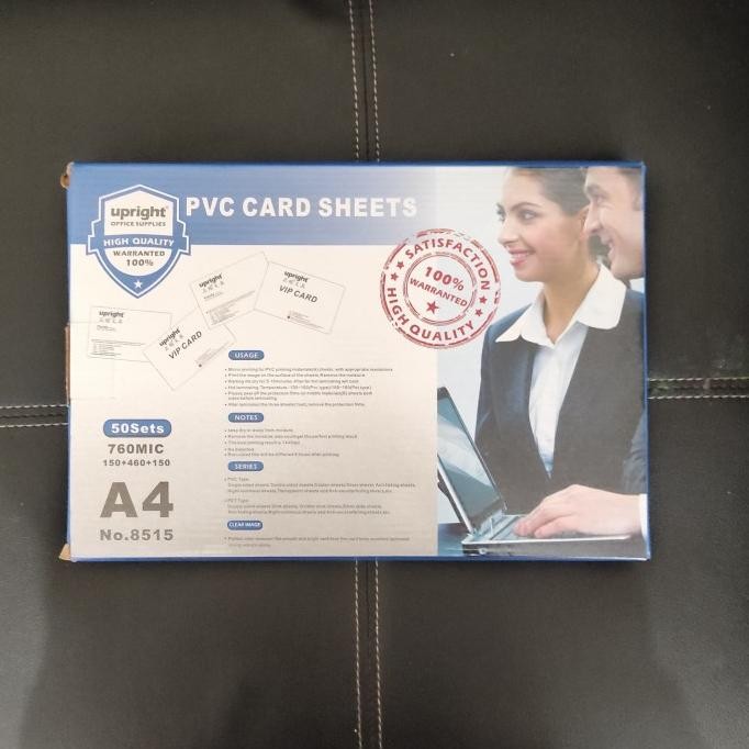 

new !!! PVC Sheet ID Card / Kertas PVC ID Card / Bahan ID Card/ murah