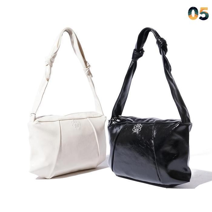 original nick nicole glossy square shoulder bag