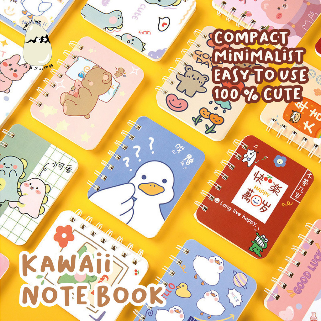

Ring Note Book Memo Mini Karakter Kartun Lucu Motif Lucu Buku Catatan Buku Catatan Mini Diary Cute