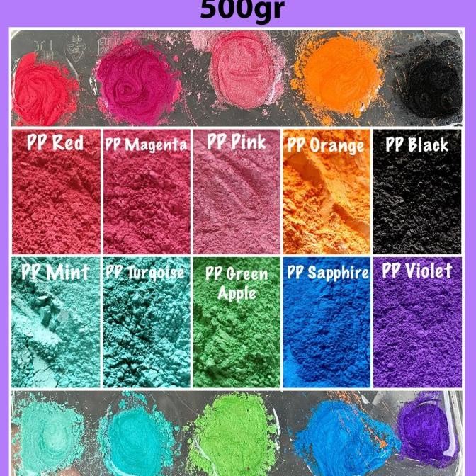 

TERLARIS - 500g Metallic Powder Bubuk Metalik / Mica Powder / Pewarna Sabun (2)