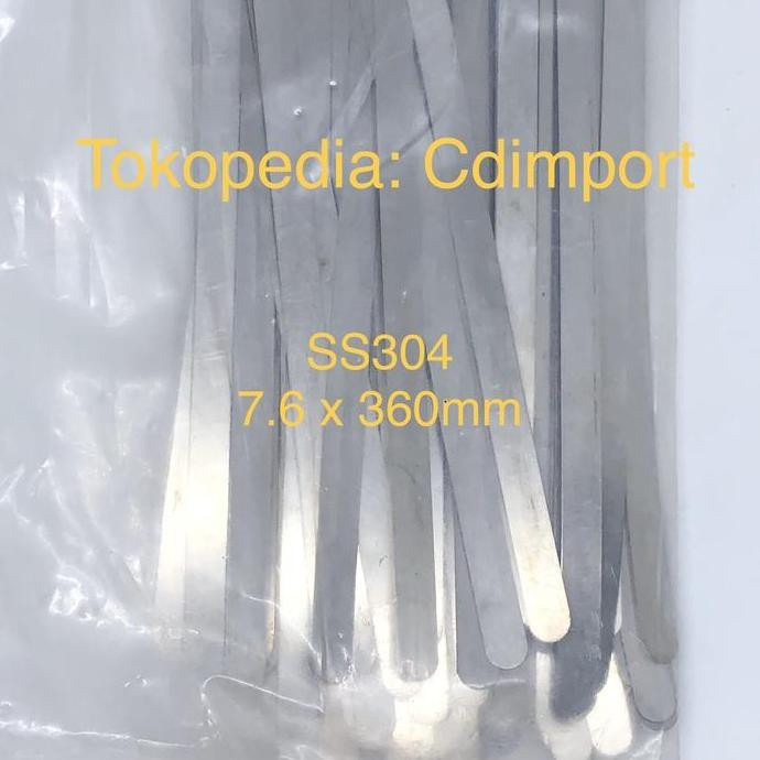 

new !!! Stainless Cable Ties - Kabel Tis Stainless SS304 7.9 x 360 mm - 100pcs murah