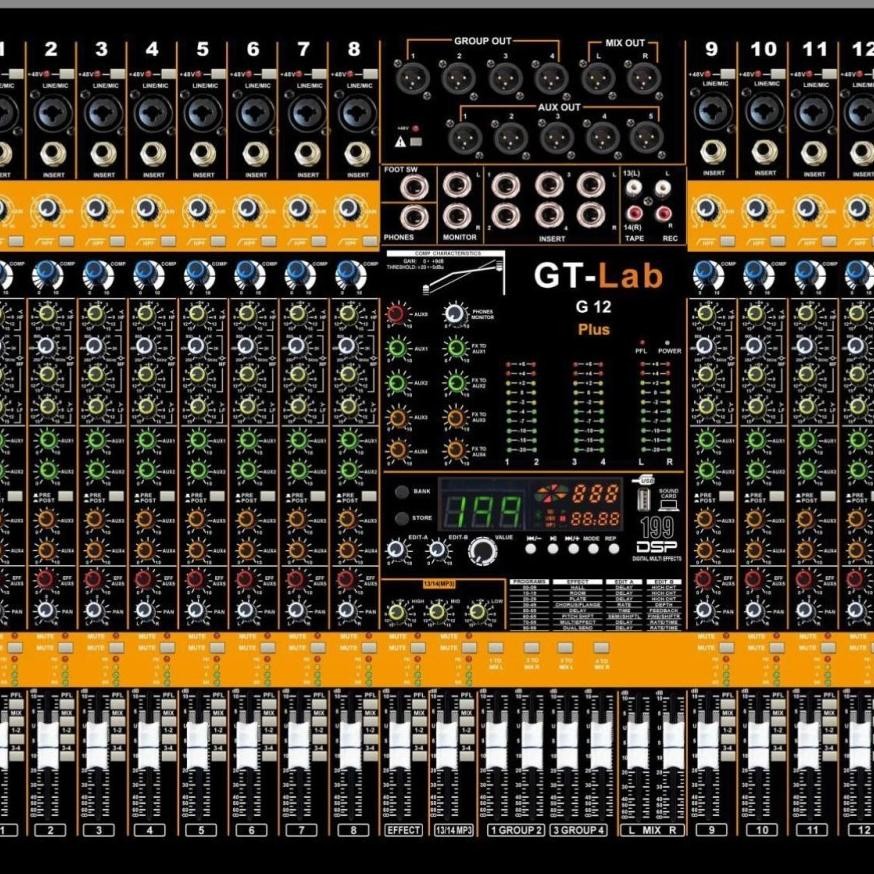 ready  Mixer Audio GT Lab G-12 / G12 12 Channel By RDW Original
