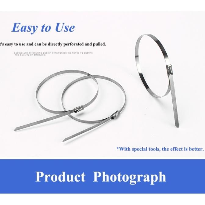 

new !!! Cable Ties Stainless Steel 304 100 Pcs Anti Karat murah
