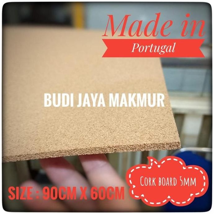 

TERMURAH - Cork Board 5mm / Pin Board / Cork Sheet