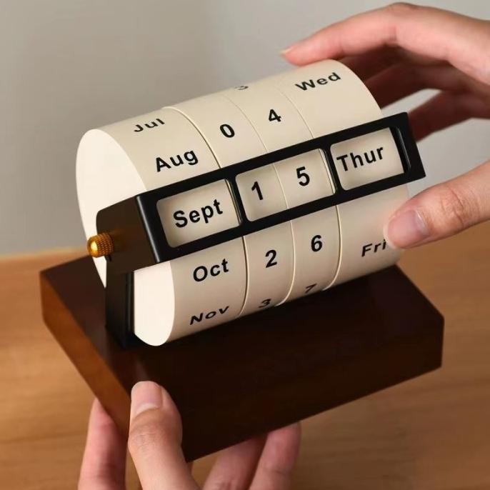 

new !!! Kalender Roda Berputar Rotatable Wheel Calender Kalender Meja Sepanjan murah