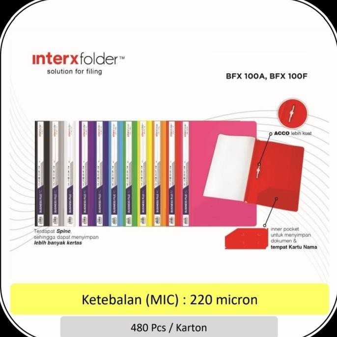 

new !!! Business File "Inter-x" F4 murah