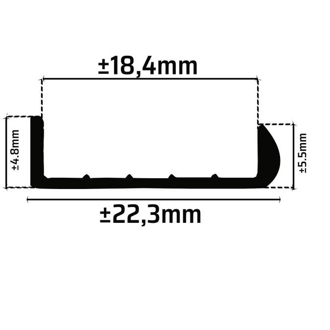 new  Profil edging aluminium bulat OM 4019 FEMARG | profil alumunium gagang pintu lemari edging mura